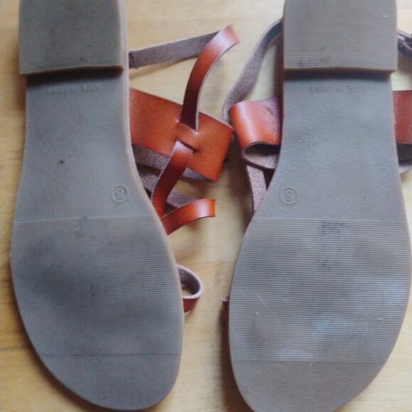 GAP Leather Strappy Sandals Size 8 - Picture 5 of 5